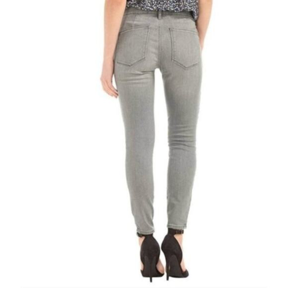 Gap Grey Jeans Zipper Pockets True Skinny Ankle 25 25R - Picture 3 of 10